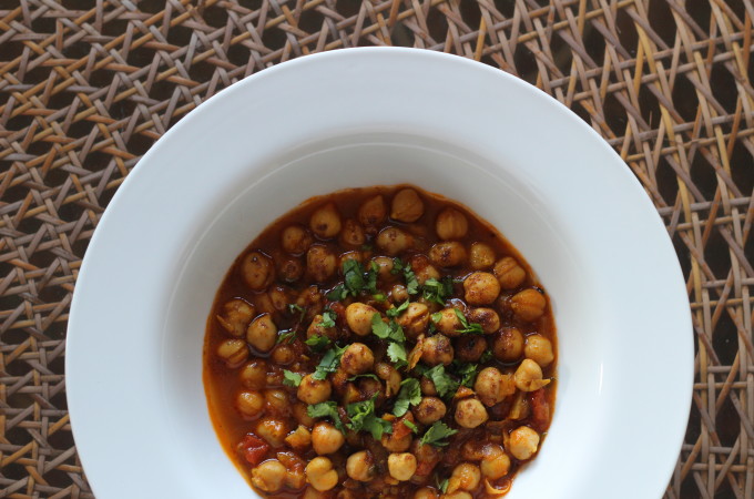 indian curried chickpeas