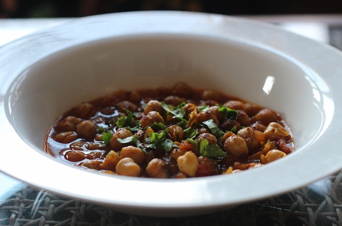 curried chickpeas